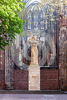 Resistance Monument outside St. Martin\'s Cathedral in Utrecht photo
