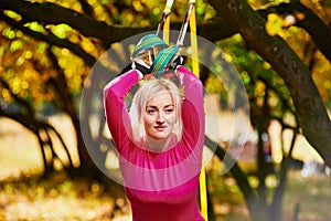 Resistance training in park