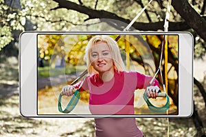 Resistance training in park