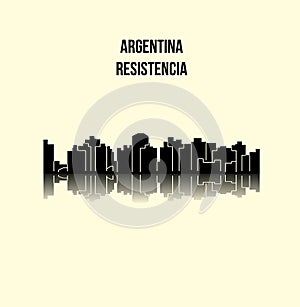 Resistencia, Argentina city silhouette photo