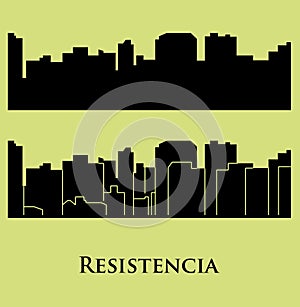 Resistencia, Argentina city silhouette photo