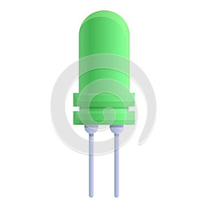 Resistor capacitor icon, cartoon style