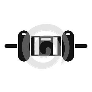 Resistor component icon simple vector. Electrical circuit