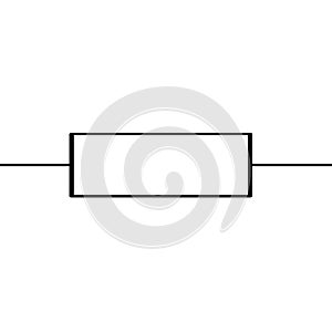 Resistor Component Symbol For Circuit Design