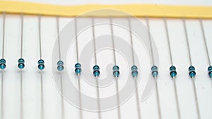 Resistor electronic components for DIY engineering. Resistance electric module.