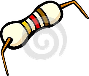 resistor electronics component vector illustration