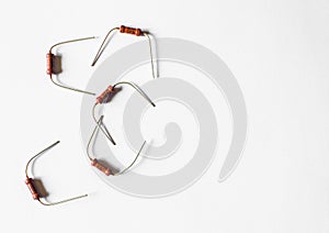 Resistor passive two terminal electrical component for electrical resistance to reduce current flow and lower voltage level within