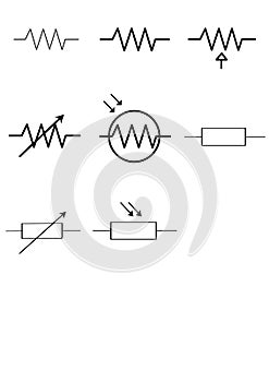 Resistor Symbol Collection For Circuit Desgin