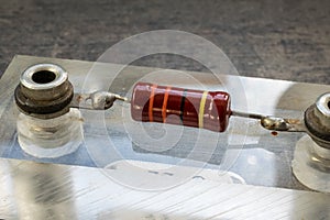 Resistor used in physics experiments in science class at school