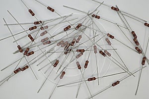 Resitor for electronis printed circuit boards in Ohm photo