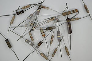 Resitor for electronis printed circuit boards ...... Ohm. photo