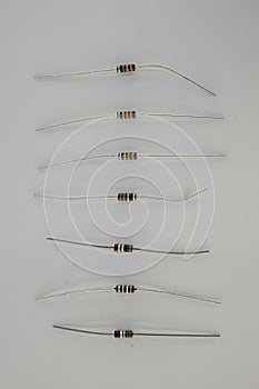 Resitor for electronis printed circuit boards ...... Ohm. photo