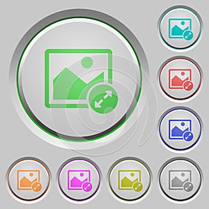 Resize image large push buttons