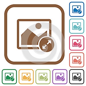 Resize image large simple icons