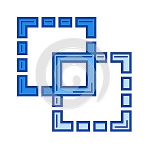 Resize image line icon.