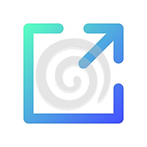 Resize pixel perfect gradient linear ui icon