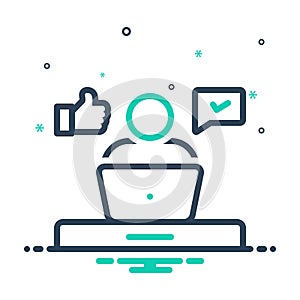 Mix icon for Resolve, determination and pledge