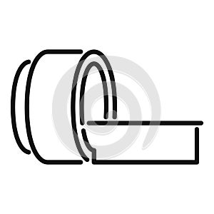 Resonance tomography device icon outline vector. Xray imagining