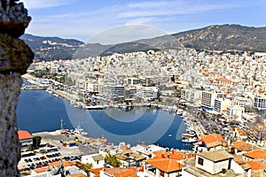 Resort city of Kavala in Greece