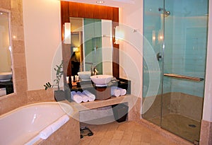 Resort hotel bathrooom