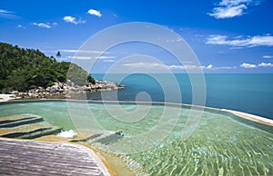 Resort hotel infinity pool ko samui thailand