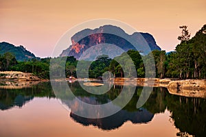 Resort in Nong Thale at dawn, Krabi