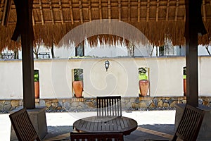 Resort patio terrace