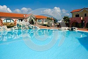 Resort summer pool