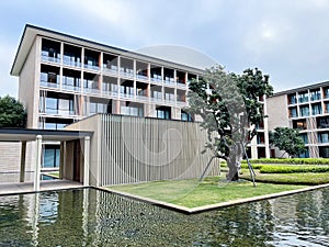 Resort with swimming pool