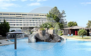 Resort with swimming pool