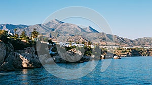 Resort town of Nerja in Spain. View from Balcon de