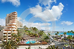 Resort town Playa del Ingles. Maspalomas. Gran Canaria. photo