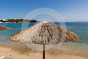 Resort umbrella on the beach