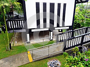 Resort villa with wheelchair access ramp