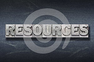 Resources word den