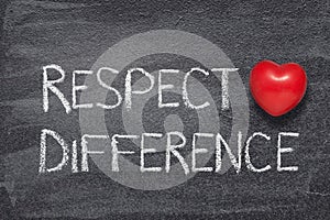 Respect difference heart