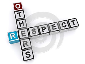 Respect others cubes