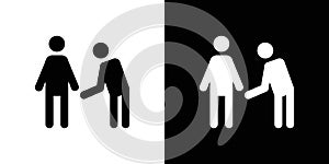 Respectfulness icon linear logo isolated