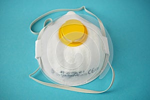 Respirator with protection level FFP3, 3M, N 95 production. Protection against coronavirus
