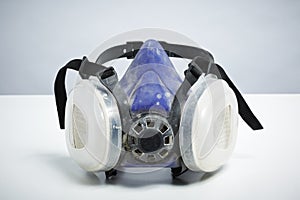 Respirator on white background photo