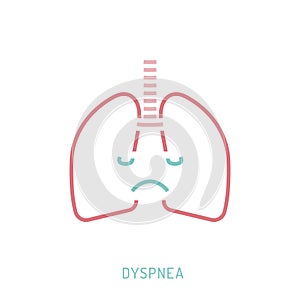 Respiratory distortion, insufficiency, irregular breathing, ventilatory depression sign.