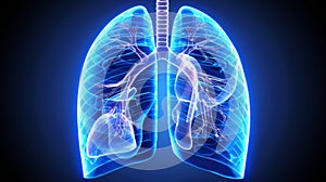 Respiratory infections pneumonia, bronchitis, and tuberculosis affecting the lungs health concept