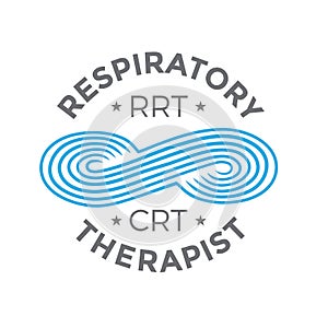 Respiratory Therapy Medical Symbol Icon - for RRT, RT or CRT