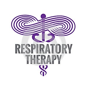 Respiratory Therapy Medical Symbol Icon - for RRT, RT or CRT