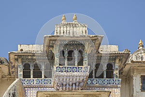 Resplendant Projecting Balcony, City Palace, Udaipur, India