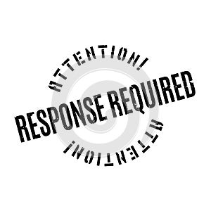 Response Required rubber stamp