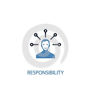 Responsibility concept 2 colored icon