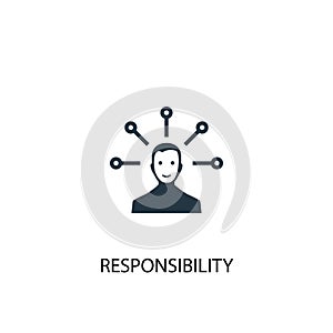 Responsibility icon. Simple element