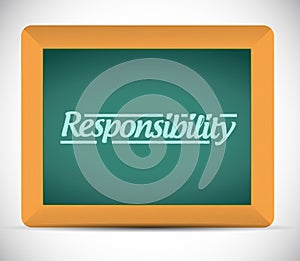 Responsibility message illustration design