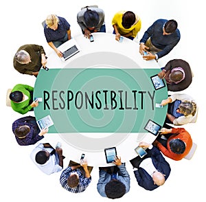 Responsibility Obligation Duty Roles Job Concept photo